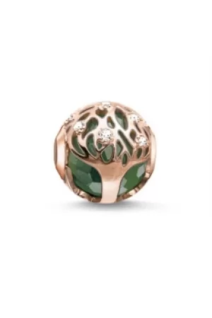 Image of Thomas Sabo Jewellery Karma Beads Green Tree of Life Bead JEWEL K0168-842-6