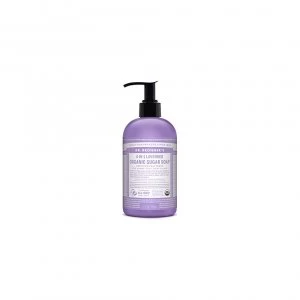 Image of Dr. Bronners Organic Lavender Sugar Soap. 4in1 Organic Pump Soap for Home and Body (12 oz).