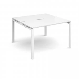 Image of Adapt II Starter Units Back to Back 1200mm x 1200mm - White Frame whi