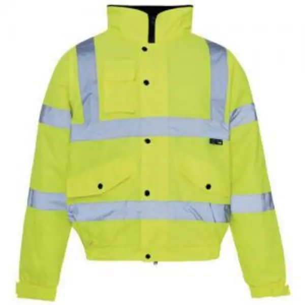 Image of ESE Direct Hi-Vis Yellow Bomber Jacket - Size 2x Extra Large 404709 Hi Vis Clothing