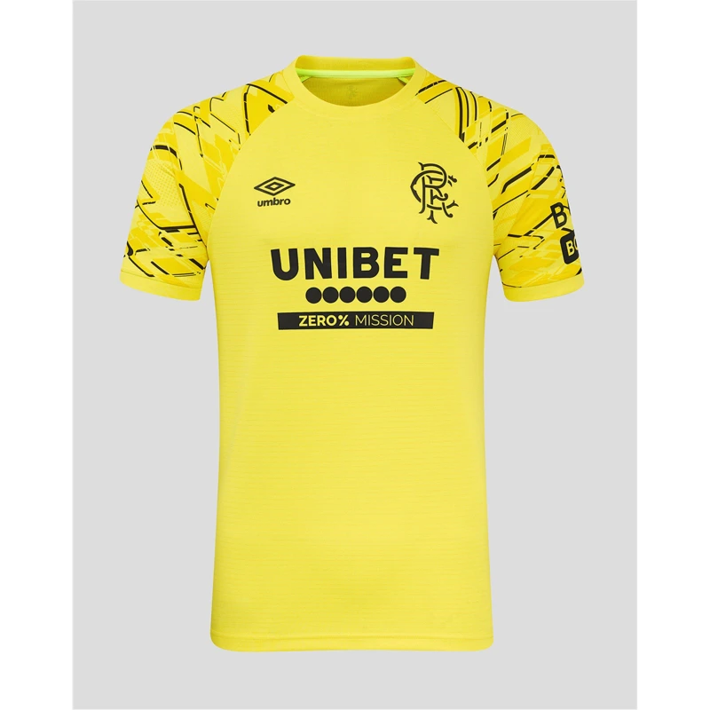Image of Umbro Rangers Goalkeepers Shirt 2025 2026 Mens Yellow male S