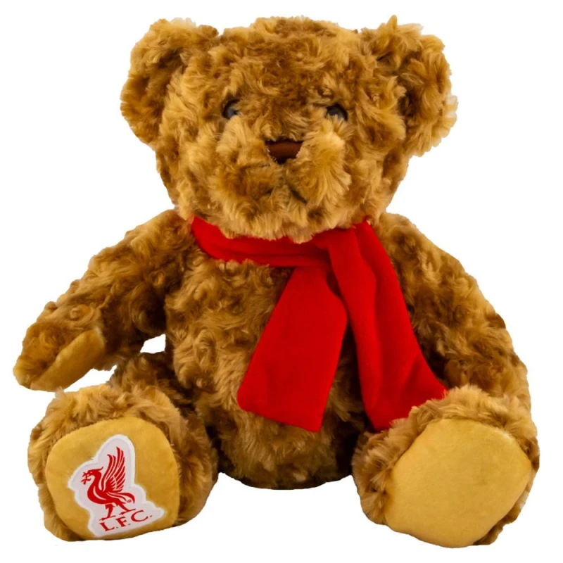 Image of Liverpool FC Classic Soft Touch Teddy Bear Brown unisex