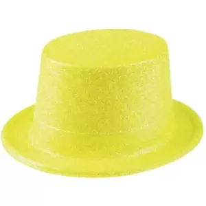 Image of Glitter Hat Fancy Dress (Neon Yellow)