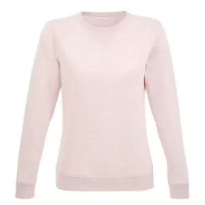 Image of SOLS Womens/Ladies Sully Heathered Sweatshirt (S) (Pink)