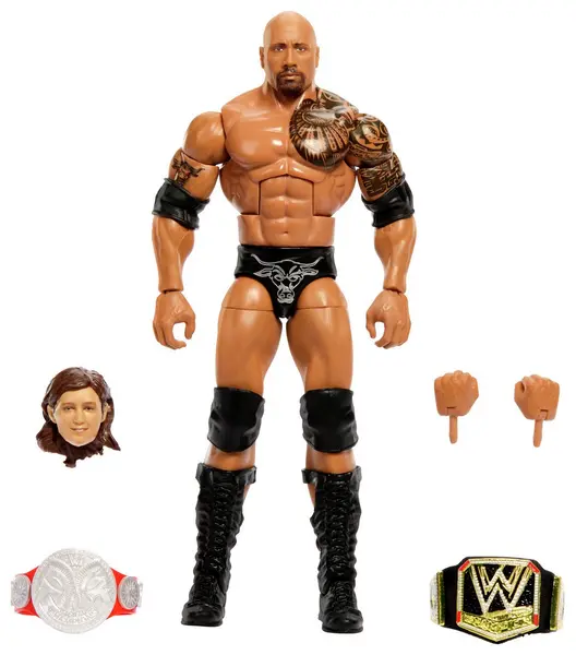 Image of WWE WrestleMania Elite Collection The Rock Action Figure