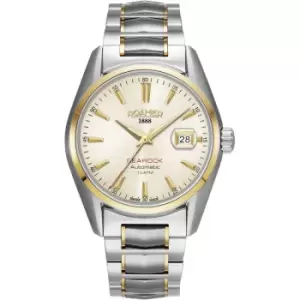 Image of Mens Roamer Stainless Steel Searock Searock Automatic Champagne Dial Yellow Gold Bicolour