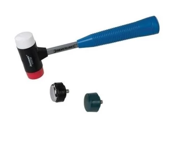 Image of Silverline - 4-in-1 Multi-Head Hammer - 37mm Dia Face