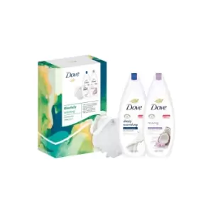 Image of Dove Blissfully Relaxing Body Wash Collection Gift Set