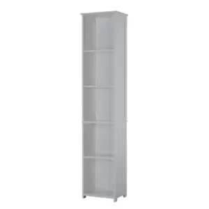 Image of Grey Wooden Bathroom Tall Cabinet