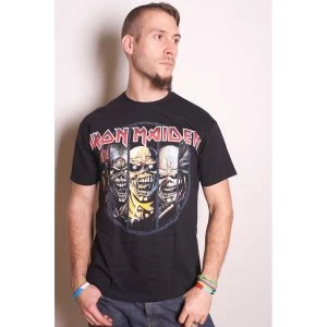Image of Iron Maiden - Eddie Evolution Unisex Medium T-Shirt - Black
