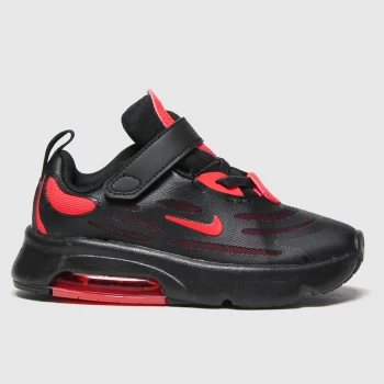 Image of Nike Black & Red Air Max Exosense Trainers Toddler