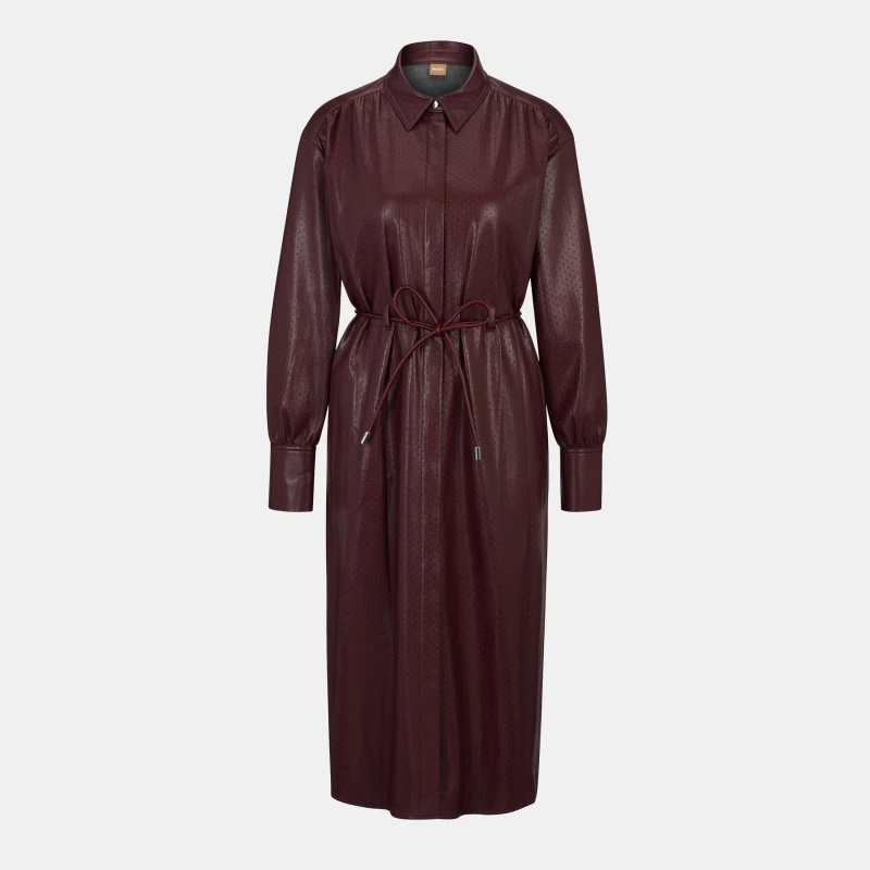 Image of Boss Womens Dibanora10 Wrap Dress Open Red female 14 (XL)