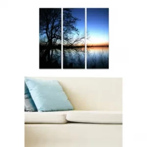 Image of MDF123830 Multicolor Decorative MDF Painting (3 Pieces)