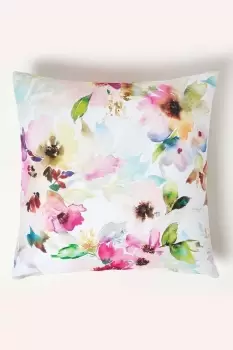 Image of Multicolour Flowers Outdoor Cushion 45 x 45 cm