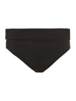 Image of Fantasie Versailles fold over brief Black