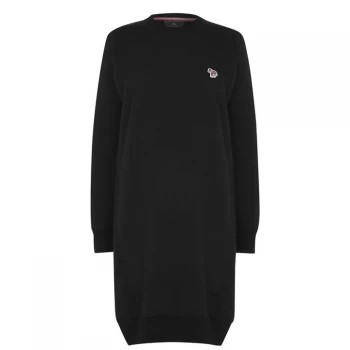 Image of Ps Paul Smith Zebra Midi Dress - Black 79