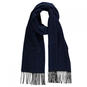Image of Howick Herringbone Plain Scarf - Navy