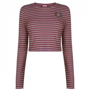 Image of Juicy Stripe Ribbed T Shirt - Skinny Stripe