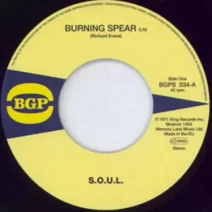 Image of S.O.U.L. Burning Spear 2007 UK 7" vinyl BGPS034