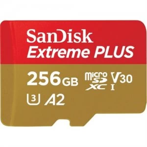 Image of SanDisk 256GB Extreme Plus microSDXC memory card Class 10