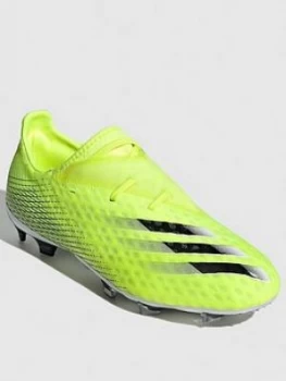 Image of Adidas Mens X Ghosted.2 Firm Ground Football Boot - Yellow