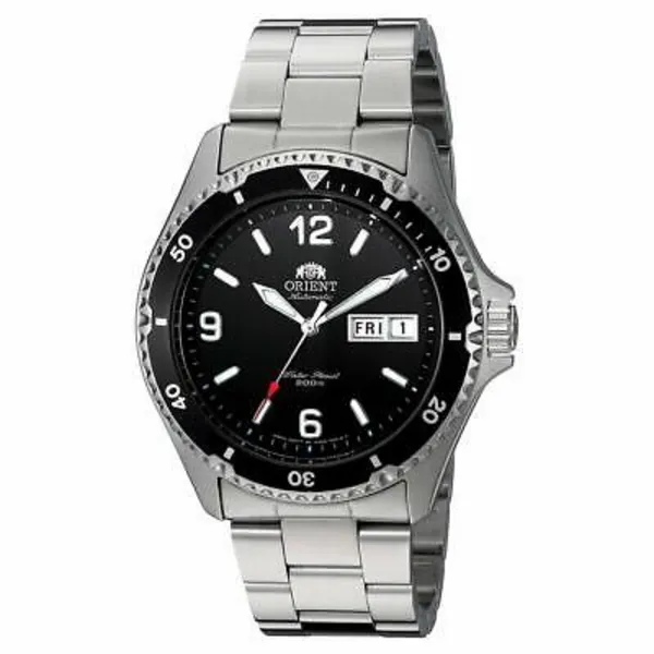 Image of Orient 41.5mm Mechanical Sports Metal Strap Watch FAA02001B