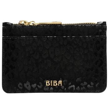 Image of Biba BIBA Leather Zip Top Coin Purse - Black