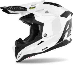 Image of Airoh Aviator 3 Color Carbon Motocross Helmet, white Size M white, Size M