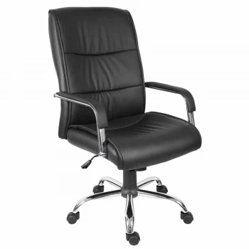 Image of Teknik Kendal 6901BLK Faux-leather Reclining Executive Chair