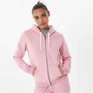 Image of Jack Wills Astbury Pheasant Logo Zip Hoodie - Pink