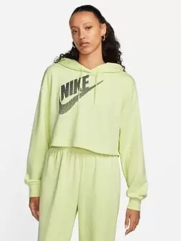 Image of Nike NSW Crop Hoodie - Green Size M Women