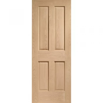 Image of XL Joinery Traditional NRM Victorian 4 Panel Unfinished Oak Internal Door - 1981mm x 762mm (78 inch x 30 inch)