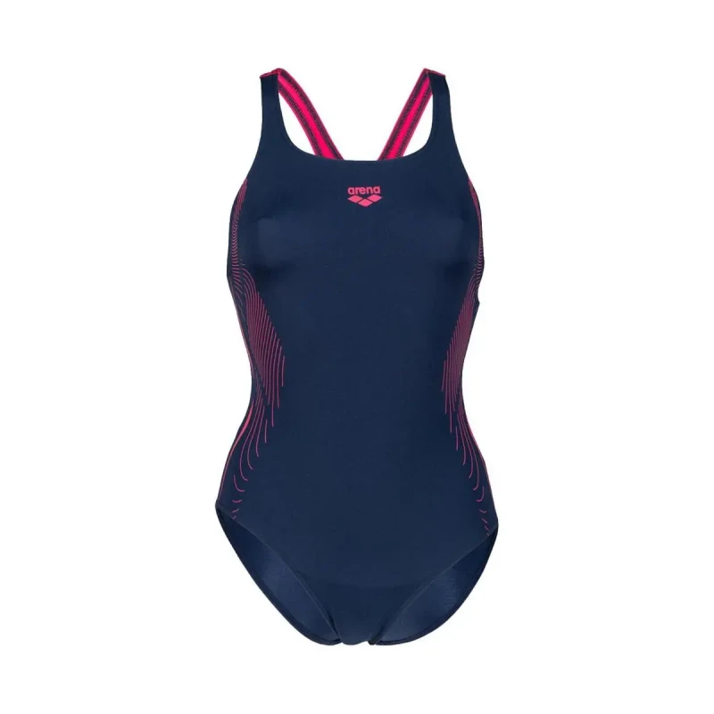 Image of Womens 1 Piece swimsuit Arena Pro Graphic Bleu Female 42