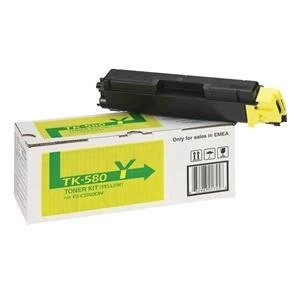 Image of Kyocera TK580Y Yellow Laser Toner Ink Cartridge