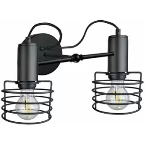 Image of Keter Rune Wall Lamp Black, 25cm, 2x E27