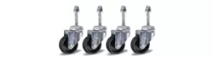 Image of Beta Tools 3026/R 0.3 4 spare swivel wheels for hydraulic jack 3026 0.3