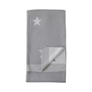 Image of Gallery Direct Star Knitted Throw Grey