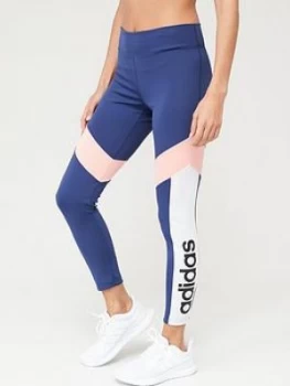 Image of Adidas D2M 7/8 Leggings - Navy