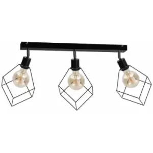 Image of Keter Ruben Ceiling Spotlight Bar Black, 63cm, 3x E27