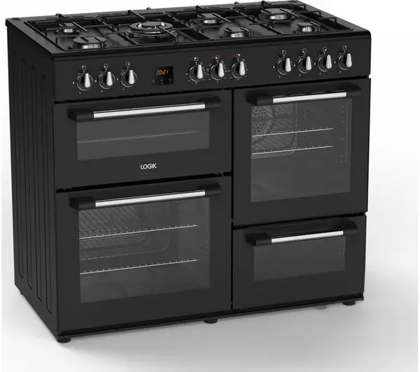 Image of Logik LRC100B21 100cm Dual Fuel Range Cooker