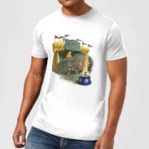 Image of Disney Dumbo Circus Mens T-Shirt - White
