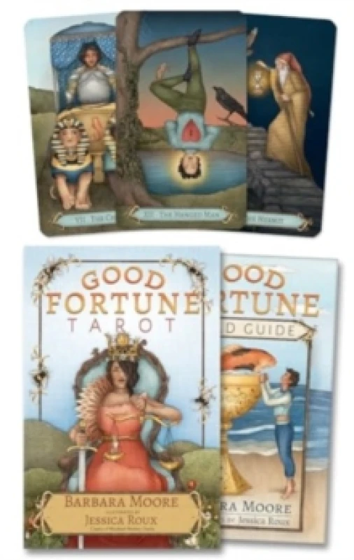 Image of Good Fortune Tarot. Kit. By Barbara Moore, Jessica Roux Books