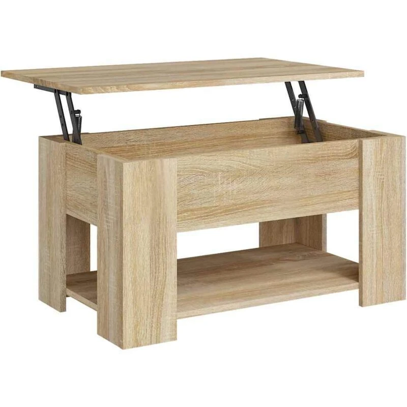Image of VIDAXL Coffee Table Sonoma Oak 79x49x41cm Engineered Wood Vidaxl 8720286971321