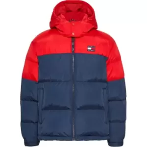 Image of Tommy Jeans Tjm Alaska Colorblock Puffer - Red