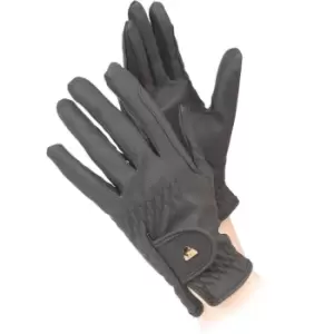 Image of Aubrion Ladies Pu Riding Glvoes - Brown