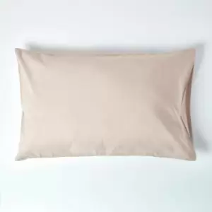 Image of Natural Linen Housewife Pillowcase, Standard - Natural - Homescapes