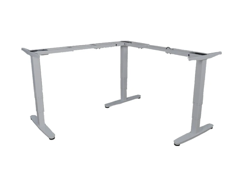 Image of Equip 650821 ERGO L Shaped Electric Sit-Stand Desk Frame; White.