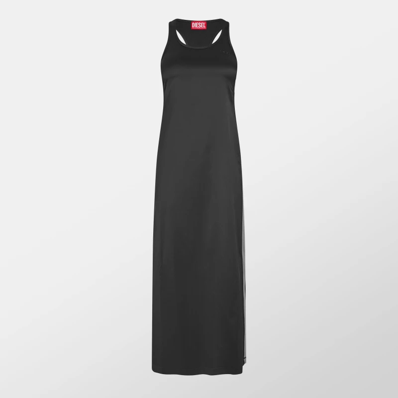 Image of Diesel Womens Arlyn Long Maxi Dress Black female 6