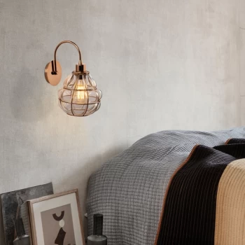 Image of Safderun - 405-A Copper Wall Lamp