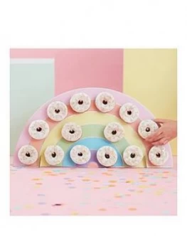 Image of Ginger Ray Rainbow Donut Wall Birthday Cake Alternative